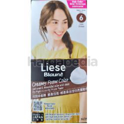 Liese Blaune Creamy Foam Color 6 Dark Brown 1set Liese Blaune Creamy Foam Color 6 Dark Brown 1set