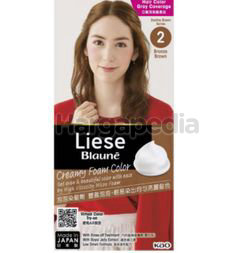 Liese Blaune Creamy Foam Color 2 Bronze Brown 1set Liese Blaune Creamy Foam Color 2 Bronze Brown 1set