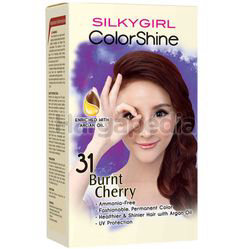 Silky Girl Color Shine Hair Color 31 Burnt Cherry 1set Silky Girl Color Shine Hair Color 31 Burnt Cherry 1set