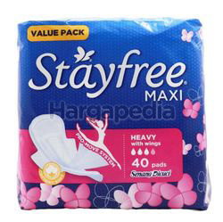 Stayfree Cottony Soft Maxi Wing 2x20s Stayfree Cottony Soft Maxi Wing 2x20s