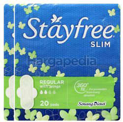Stayfree Cottony Soft Slim Wing 2x20s Stayfree Cottony Soft Slim Wing 2x20s