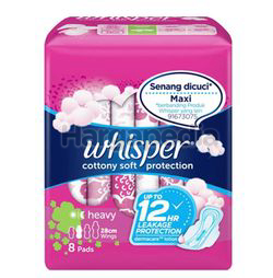 Whisper Cottony Soft Overnight Wing 28cm 8s Whisper Cottony Soft Overnight Wing 28cm 8s