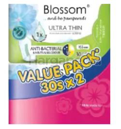 Blossom Pantyliner Ultra Thin 15.5cm 2x30s Blossom Pantyliner Ultra Thin 15.5cm 2x30s