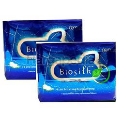 Biosilk Extra Long Overnite Wing 2x6s Biosilk Extra Long Overnite Wing 2x6s