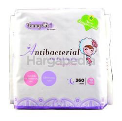 UUcare Young Girl Antibacterial Overnight 360mm 12s UUcare Young Girl Antibacterial Overnight 360mm 12s