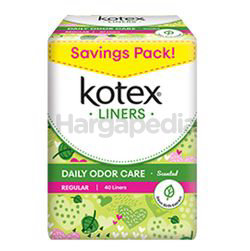 Kotex Fresh Daily Odor Care Pantyliner Regular Scented Daun Sirih 40s Kotex Fresh Daily Odor Care Pantyliner Regular Scented Daun Sirih 40s