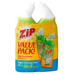 Zip Toilet Bowl Cleaner Lemon 2x500ml Zip Toilet Bowl Cleaner Lemon 2x500ml