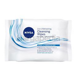 Nivea 3in1 Refreshing Cleansing Wipes Normal Skin 25s Nivea 3in1 Refreshing Cleansing Wipes Normal Skin 25s