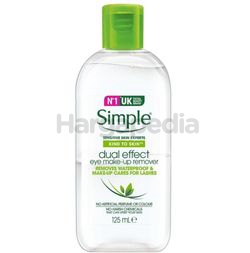 Simple Kind To Skin Dual Effect Eye Make-Up Remover 125ml Simple Kind To Skin Dual Effect Eye Make-Up Remover 125ml