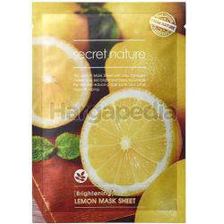 Secret Nature Brightening Lemon Facial Mask 1s Secret Nature Brightening Lemon Facial Mask 1s
