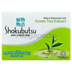 Shokubutsu Bar Soap Green Tea Extract 3x90gm Shokubutsu Bar Soap Green Tea Extract 3x90gm