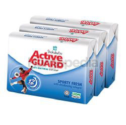 Shokubutsu Active Guard Bar Soap Sporty Fresh 3x120gm Shokubutsu Active Guard Bar Soap Sporty Fresh 3x120gm
