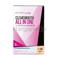 Maybelline Clear Smooth All-In-One Two Way Cake Refill 02 Nude Beige 1s Maybelline Clear Smooth All-In-One Two Way Cake Refill 02 Nude Beige 1s