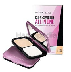 Maybelline Clear Smooth All-In-One Two Way Cake 02 Nude Beige 1s Maybelline Clear Smooth All-In-One Two Way Cake 02 Nude Beige 1s