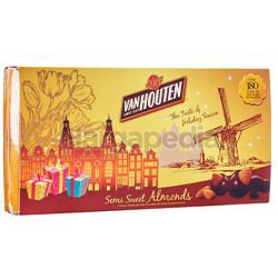 Van Houten Chocolate Box Semi Sweet Almonds 180gm Van Houten Chocolate Box Semi Sweet Almonds 180gm