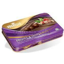 Vochelle Chocolate Tin Fruit & Nuts 380gm Vochelle Chocolate Tin Fruit & Nuts 380gm