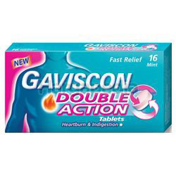 Gaviscon Double Action Tablets 250mg 16s Gaviscon Double Action Tablets 250mg 16s