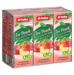 Drinho Ice Peach Tea 6x250ml Drinho Ice Peach Tea 6x250ml