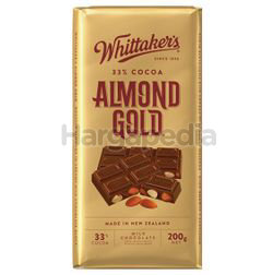 Whittaker's Block Almond Gold 200gm Whittaker's Block Almond Gold 200gm