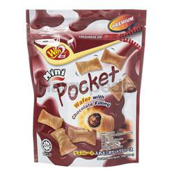 Win2 Mini Pocket Wafer Chocolate 120gm Win2 Mini Pocket Wafer Chocolate 120gm