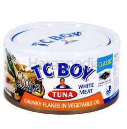 TC Boy Tuna Chunky Flakes in Vegetable Oil 150gm TC Boy Tuna Chunky Flakes in Vegetable Oil 150gm