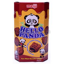 Meiji Hello Panda Double Chocolate Coated Biscuit 50gm Meiji Hello Panda Double Chocolate Coated Biscuit 50gm