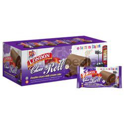 London Roll Double Chocolate 24x20gm London Roll Double Chocolate 24x20gm