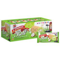 London Roll Coconut Pandan 24x20gm London Roll Coconut Pandan 24x20gm