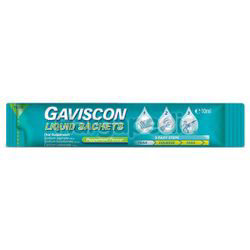 Gaviscon Peppermint Liquid Sachet 10ml Gaviscon Peppermint Liquid Sachet 10ml