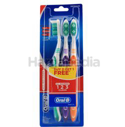 Oral-B All Rounder 123 Clean Toothbrush Soft/Medium 2s+1s Oral-B All Rounder 123 Clean Toothbrush Soft/Medium 2s+1s
