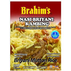 Brahim's Briyani Mutton Rice 250gm Brahim's Briyani Mutton Rice 250gm