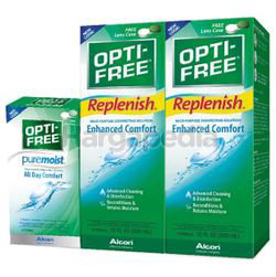 Alcon Opti-Free Replenish Multi-Purpose Disinfecting Solution 2x300ml + Pure Moist 90ml Alcon Opti-Free Replenish Multi-Purpose Disinfecting Solution 2x300ml + Pure Moist 90ml