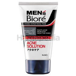 Biore Men's Double Scrub Acne Solution Facial Foam 50gm Biore Men's Double Scrub Acne Solution Facial Foam 50gm