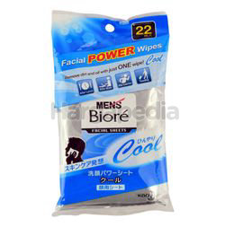 Biore Men Facial Power Cool Wipes 22s Biore Men Facial Power Cool Wipes 22s