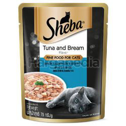 Sheba Cat Food Pouch Tuna & Bream 70gm Sheba Cat Food Pouch Tuna & Bream 70gm