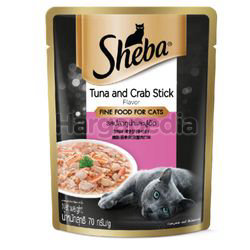 Sheba Cat Food Pouch Tuna & Crab Stick 70gm Sheba Cat Food Pouch Tuna & Crab Stick 70gm