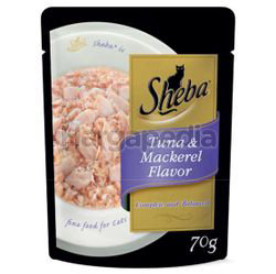 Sheba Cat Food Pouch Tuna & Mackerel 70gm Sheba Cat Food Pouch Tuna & Mackerel 70gm