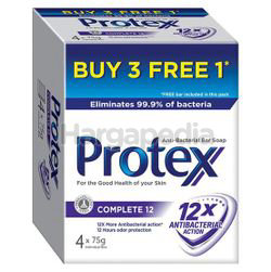 Protex Bar Soap Complete 12 (3+1)x75gm Protex Bar Soap Complete 12 (3+1)x75gm