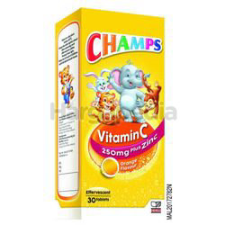 Champs Effervescent Vitamin C Plus Zinc 30s Champs Effervescent Vitamin C Plus Zinc 30s