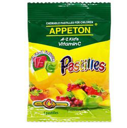 Appeton A-Z Kid's Vitamin C Pastilles 30mg 5s Appeton A-Z Kid's Vitamin C Pastilles 30mg 5s