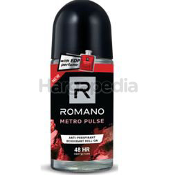 Romano Men Deodorant Roll On Metro Pulse 50ml Romano Men Deodorant Roll On Metro Pulse 50ml