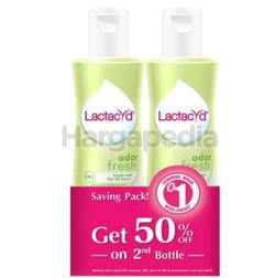 Lactacyd Odor Fresh Feminine Wash 2x250ml Lactacyd Odor Fresh Feminine Wash 2x250ml