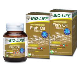 Bio-Life Bio-Enriched Fish Oil 1000mg 2x30s Bio-Life Bio-Enriched Fish Oil 1000mg 2x30s