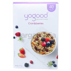 Yogood Gourmet Muesli Cran & Berries 370gm Yogood Gourmet Muesli Cran & Berries 370gm