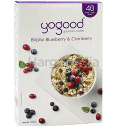 Yogood Gourmet Muesli Blissful Blueberry & Cranberry 360gm Yogood Gourmet Muesli Blissful Blueberry & Cranberry 360gm