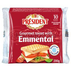 President Emmental Sliced Cheese 200gm President Emmental Sliced Cheese 200gm