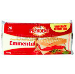 President Emmental Sliced Cheese 400gm President Emmental Sliced Cheese 400gm