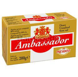 Ambassador Unsalted Butter 200gm Ambassador Unsalted Butter 200gm