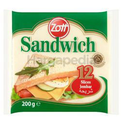Zott Sandwich Cheese Slice 200gm Zott Sandwich Cheese Slice 200gm