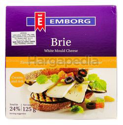 Emborg Brie White Mould Cheese 125gm Emborg Brie White Mould Cheese 125gm